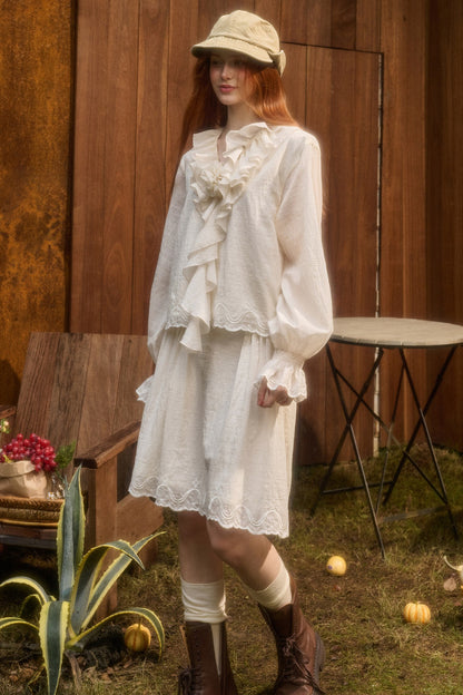 Tencel Cotton Lace Trim Set