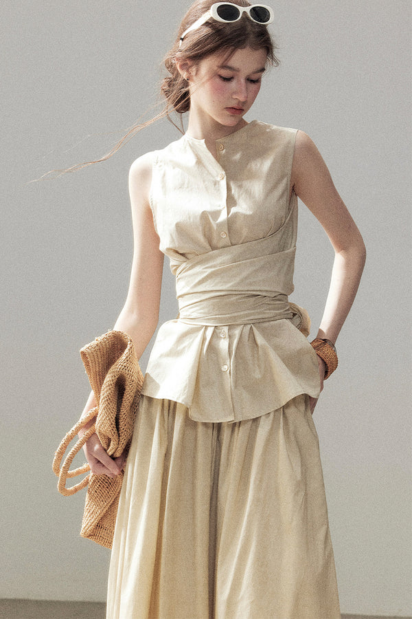 French Style Top and Long Skirt Set-Up