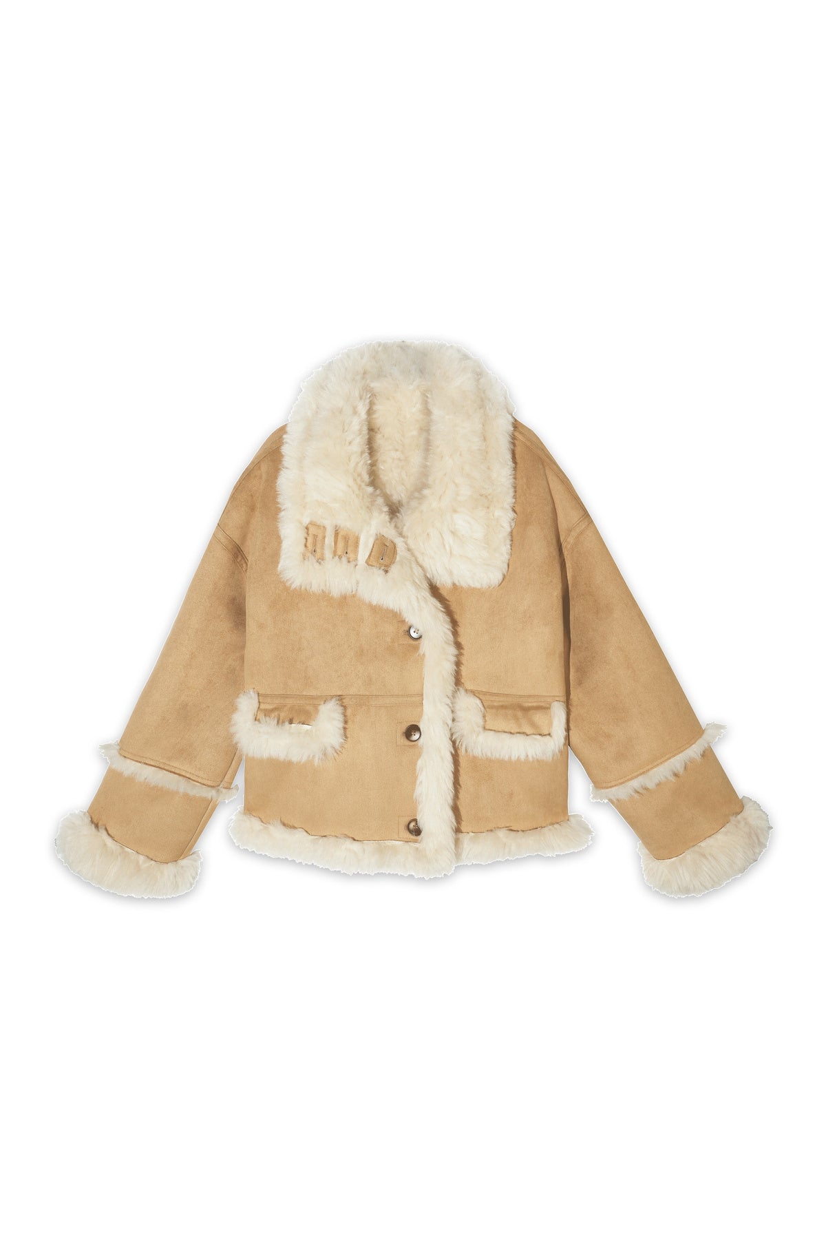 Loose Fur Integrated Suede Jacket