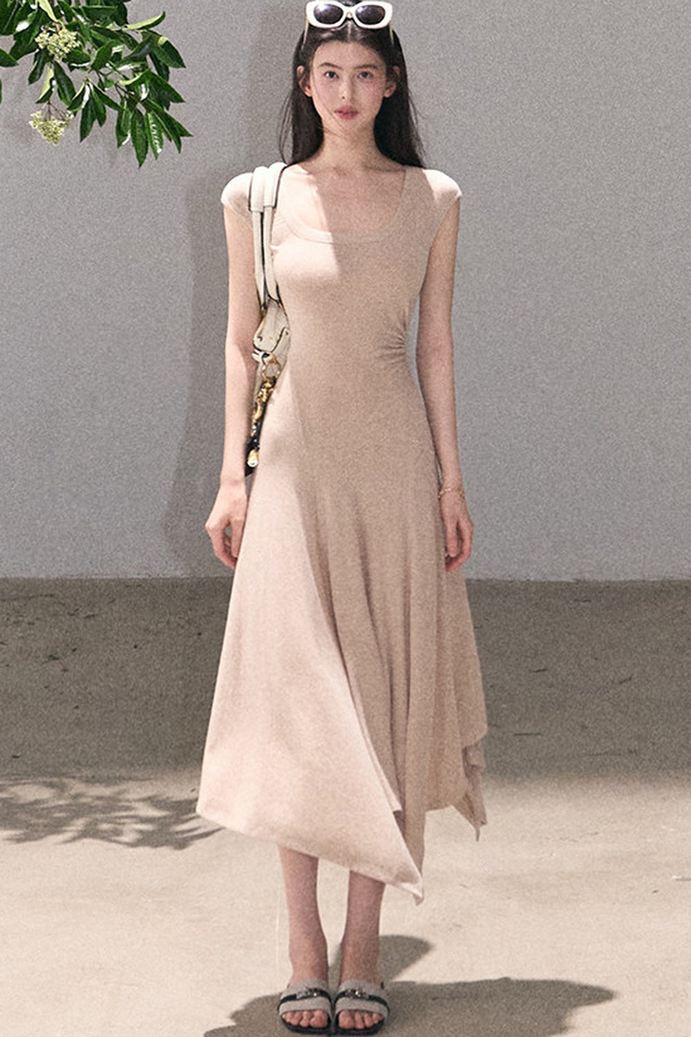 Lyocell Irregular Wool Dress