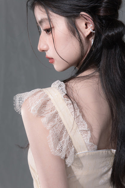 Snow Bud Lace Camisole Dress