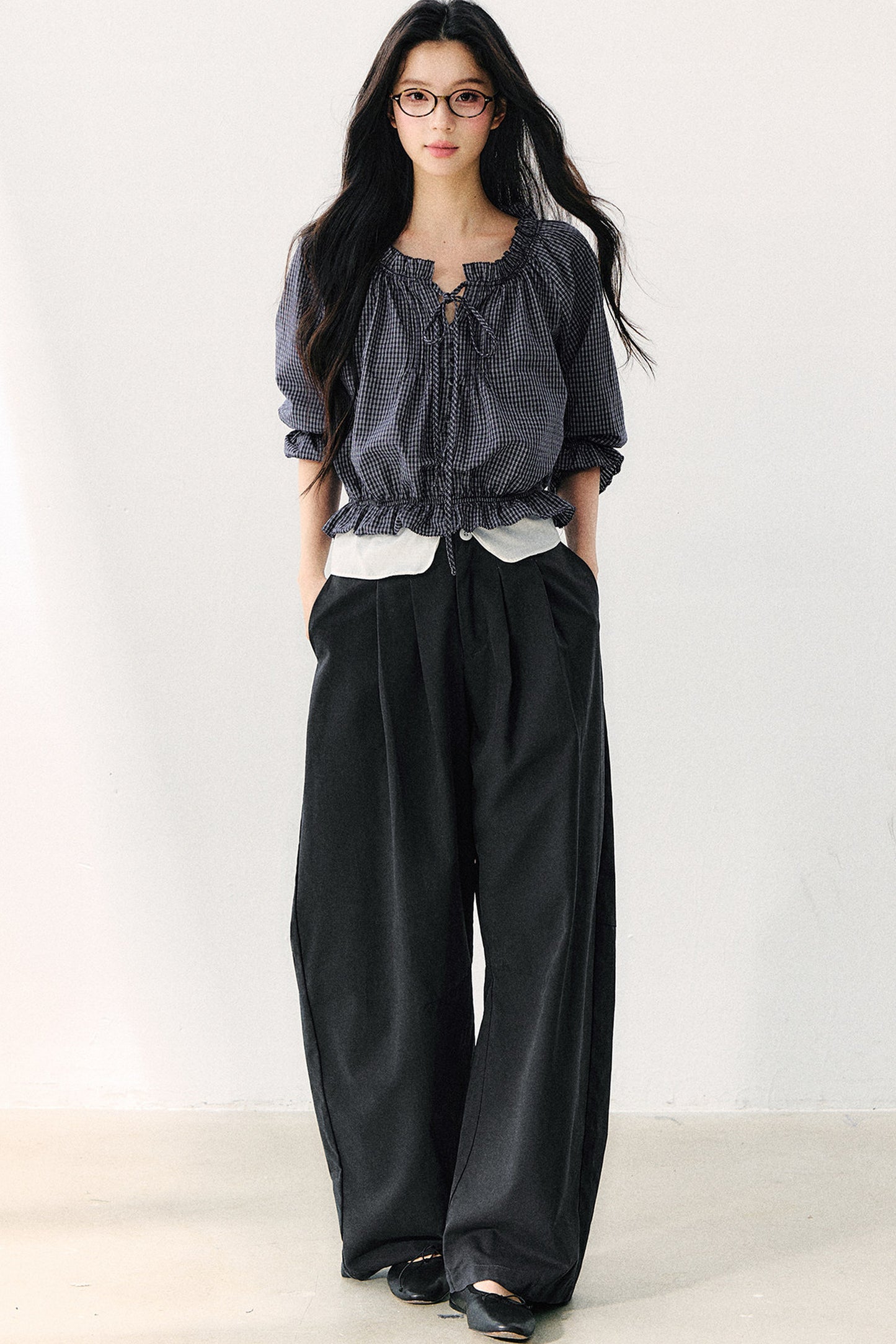 High-Waisted Wide-Leg Pants