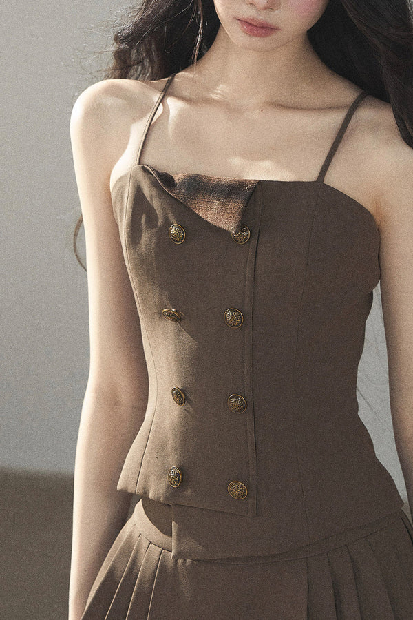 Sophisticated Blazer With Top and Skirt Set-Up