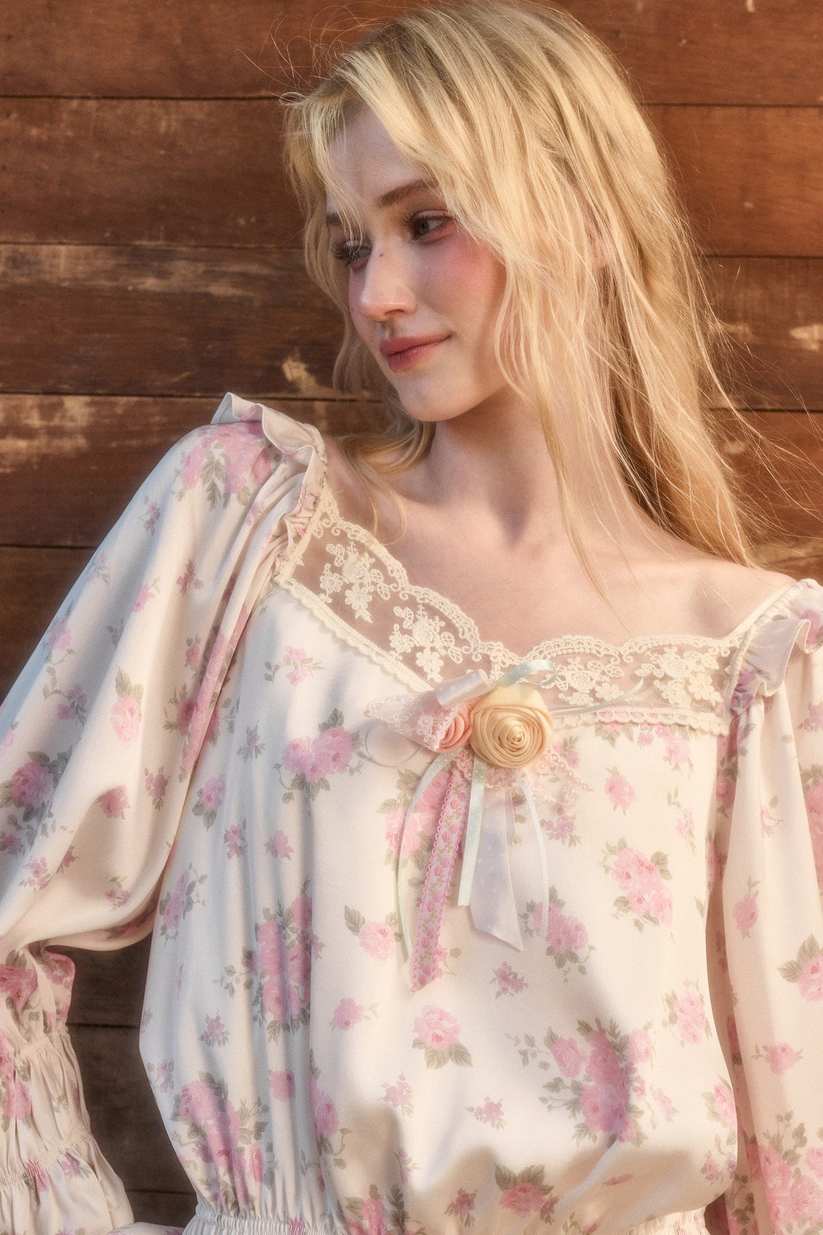 Floral Two-Piece Blouse and Shorts Set-Up