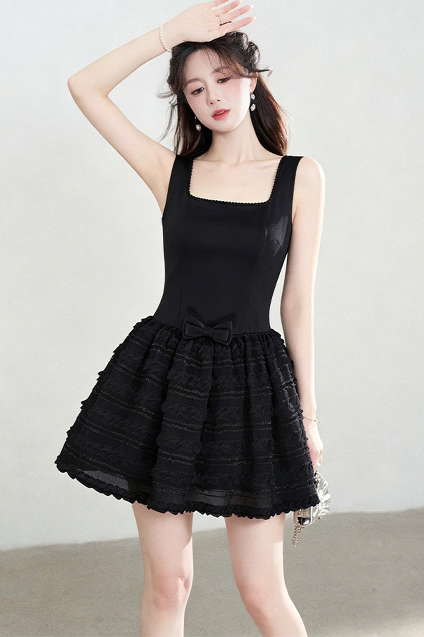 Suspender Lace Puffy Dress