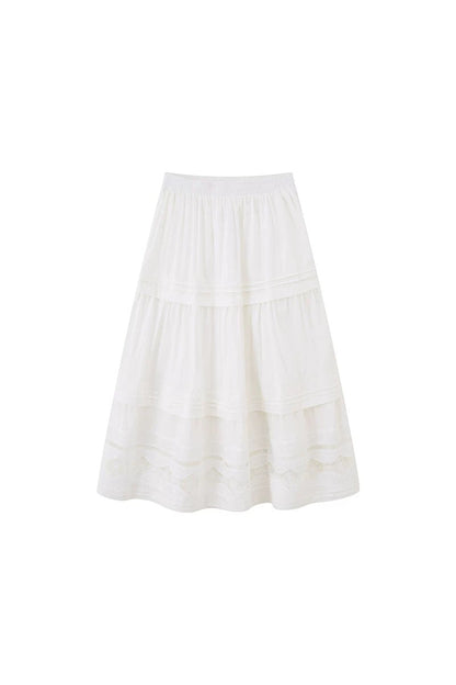 Elegant Lace A-Line Skirt
