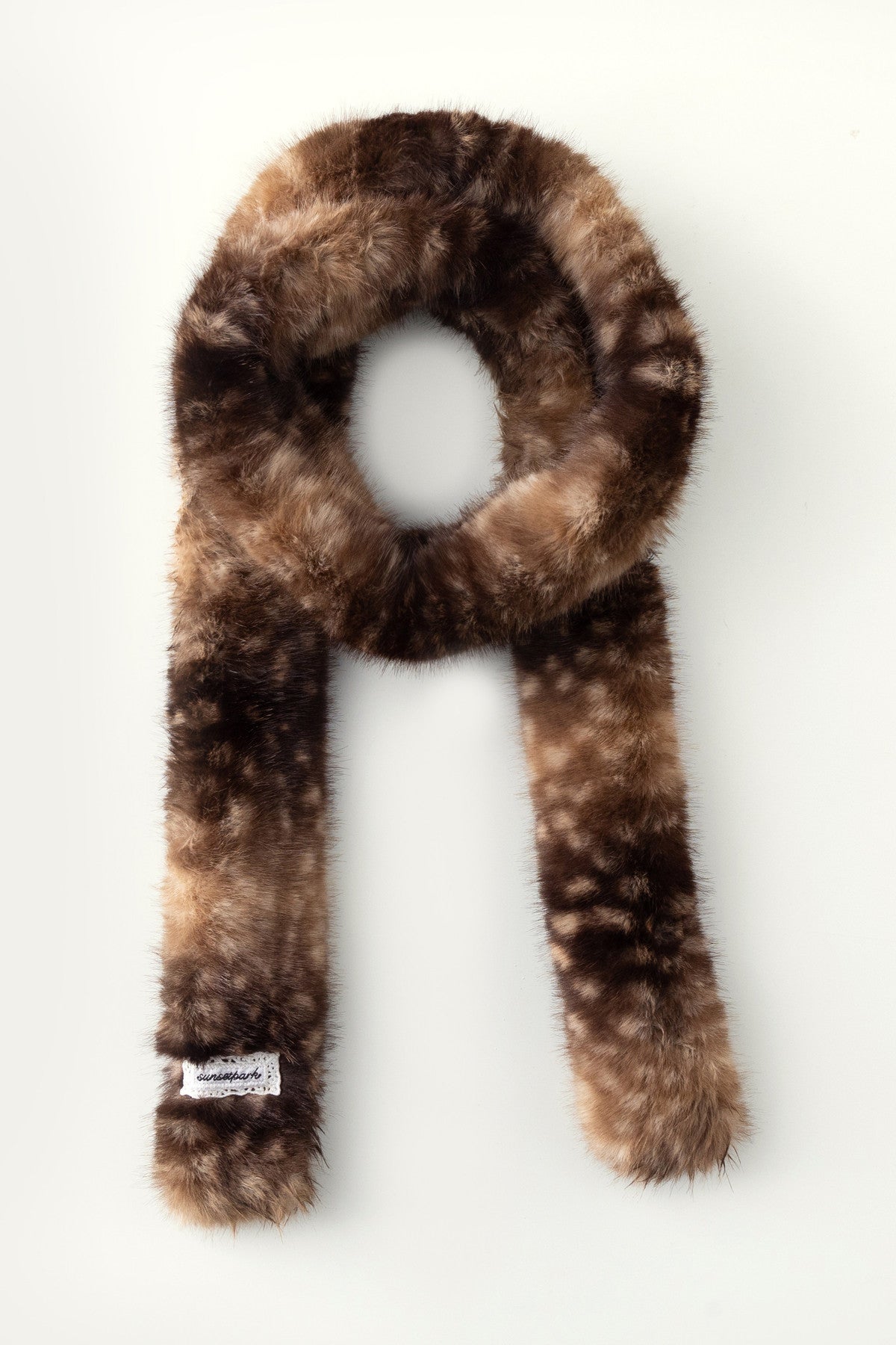 Fluffy Bambi Deer Faux Fur Scarf