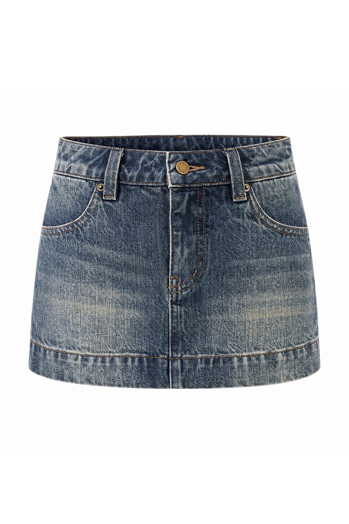 Ensemble 3 pièces avec veste courte en denim, pantalon à ourlet arrondi et haut