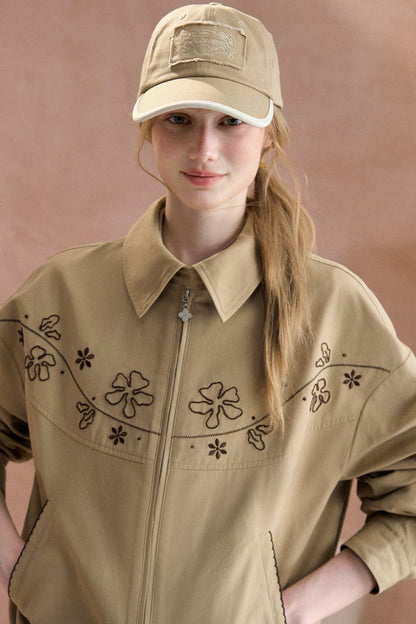 Floral Embroidered Jacket