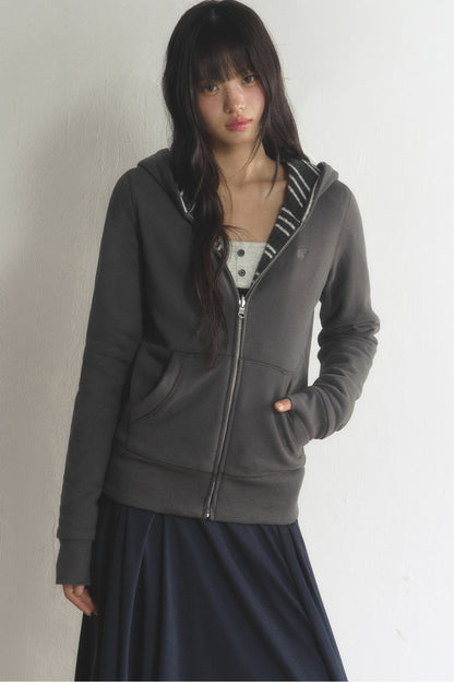 Reversible Striped Hooded Jacket and Pants Set-Up