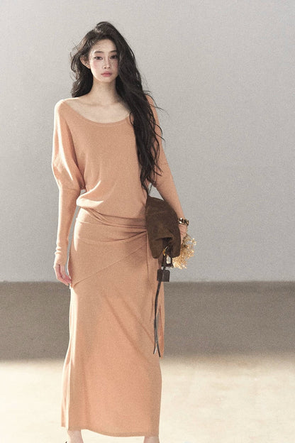 Under The Sunset Linen Mermaid Dress And Skirt Set