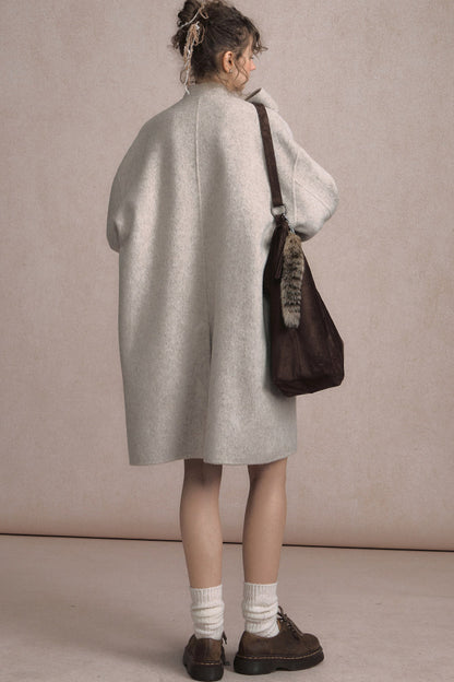 Long Double-Sided Wool Coat