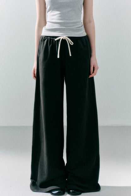 Straight Leg Cotton Sweatpants