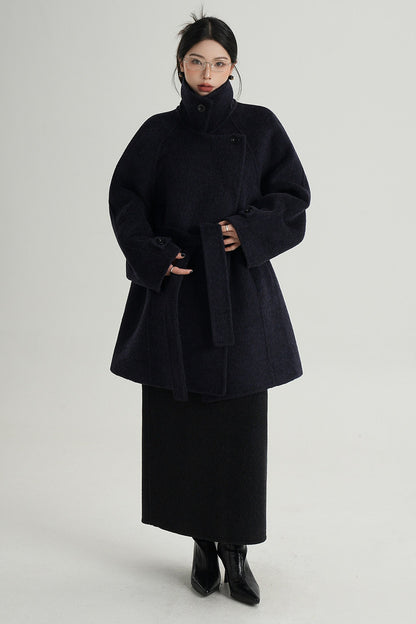 Mid-Length Double-Sided Wool Coat