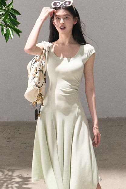 Lyocell Irregular Wool Dress