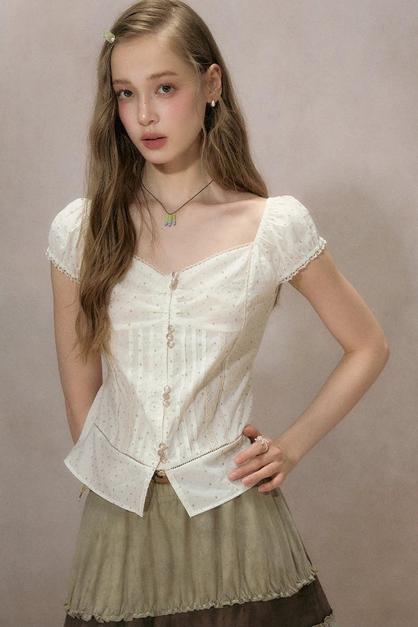 Cloud Starlight Lace Blouse