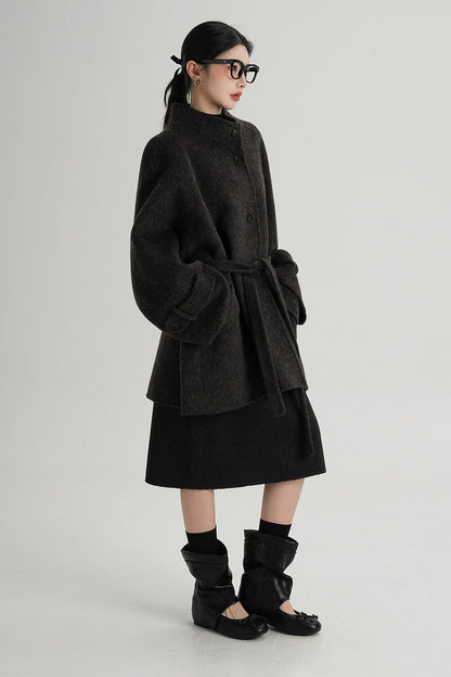 Mid-Length Double-Sided Wool Coat