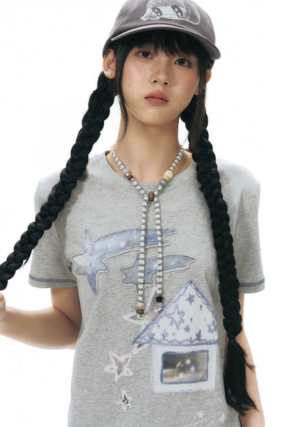 Cottage Patch Short Sleeve Top