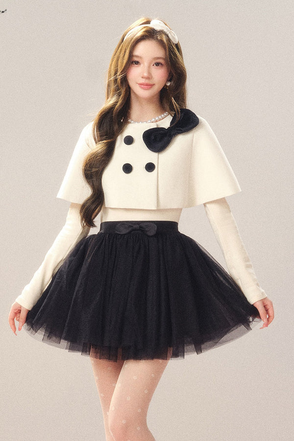 Conjunto de capa y falda Hola princesa