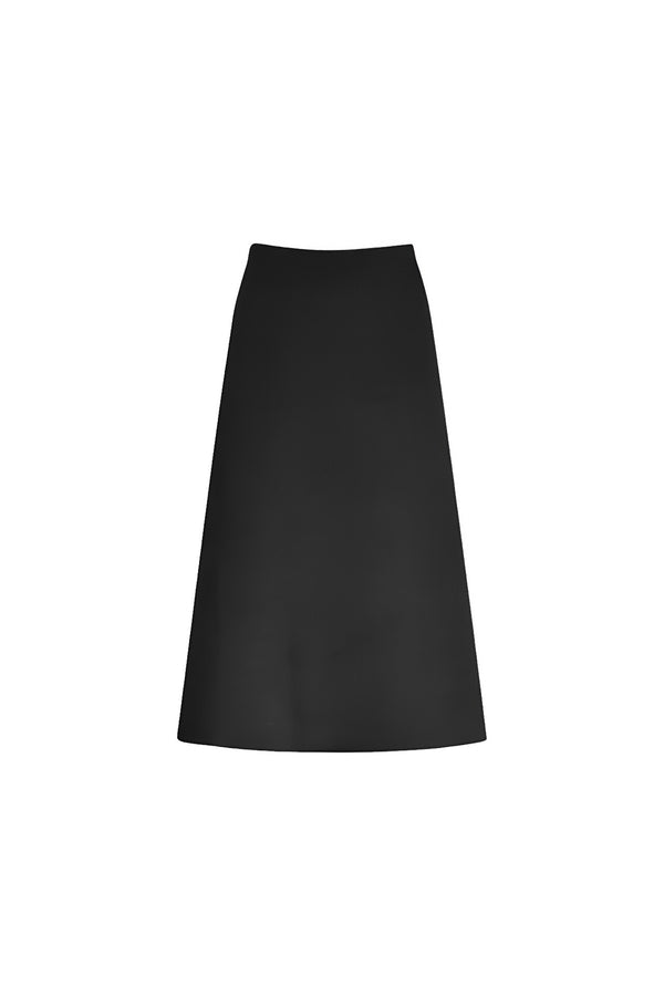 Turtleneck Knit Sweater and Long Skirt Set-Up
