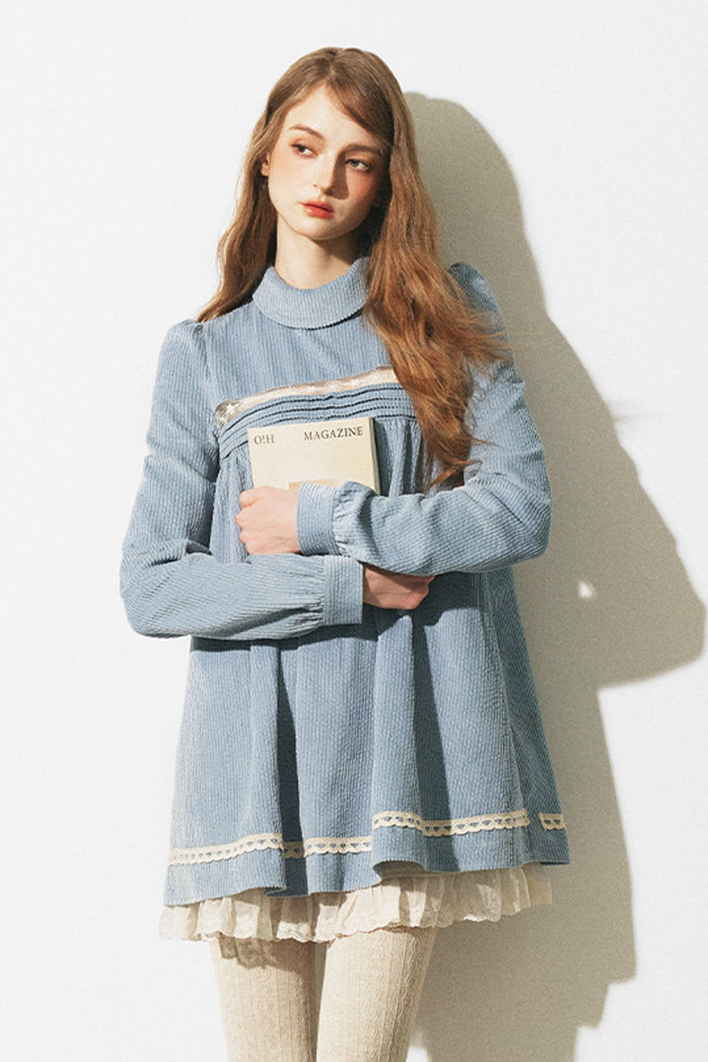 Haze Blue Babydoll Dress