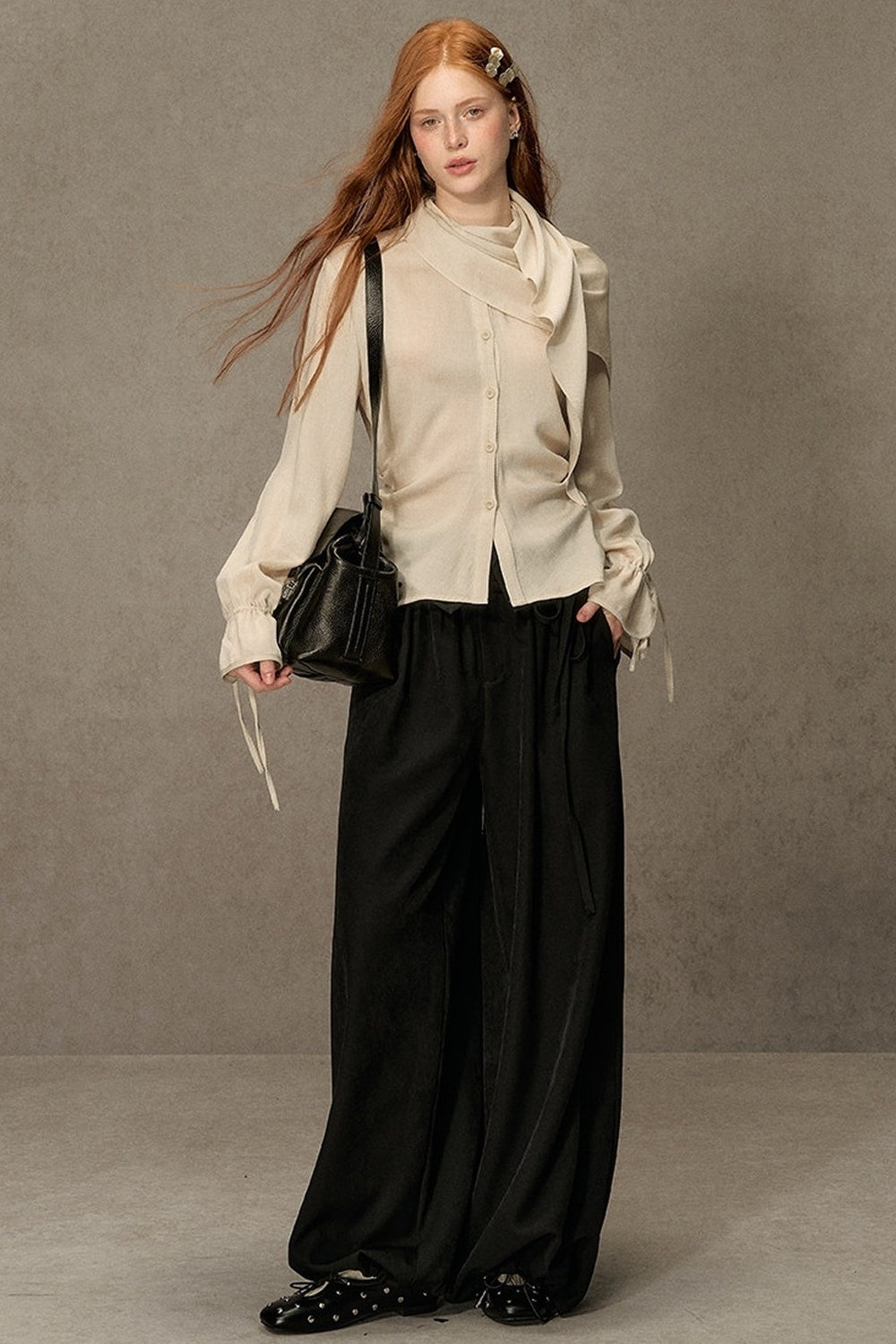Beautiful and Relaxed Lyocell Cape Shirt