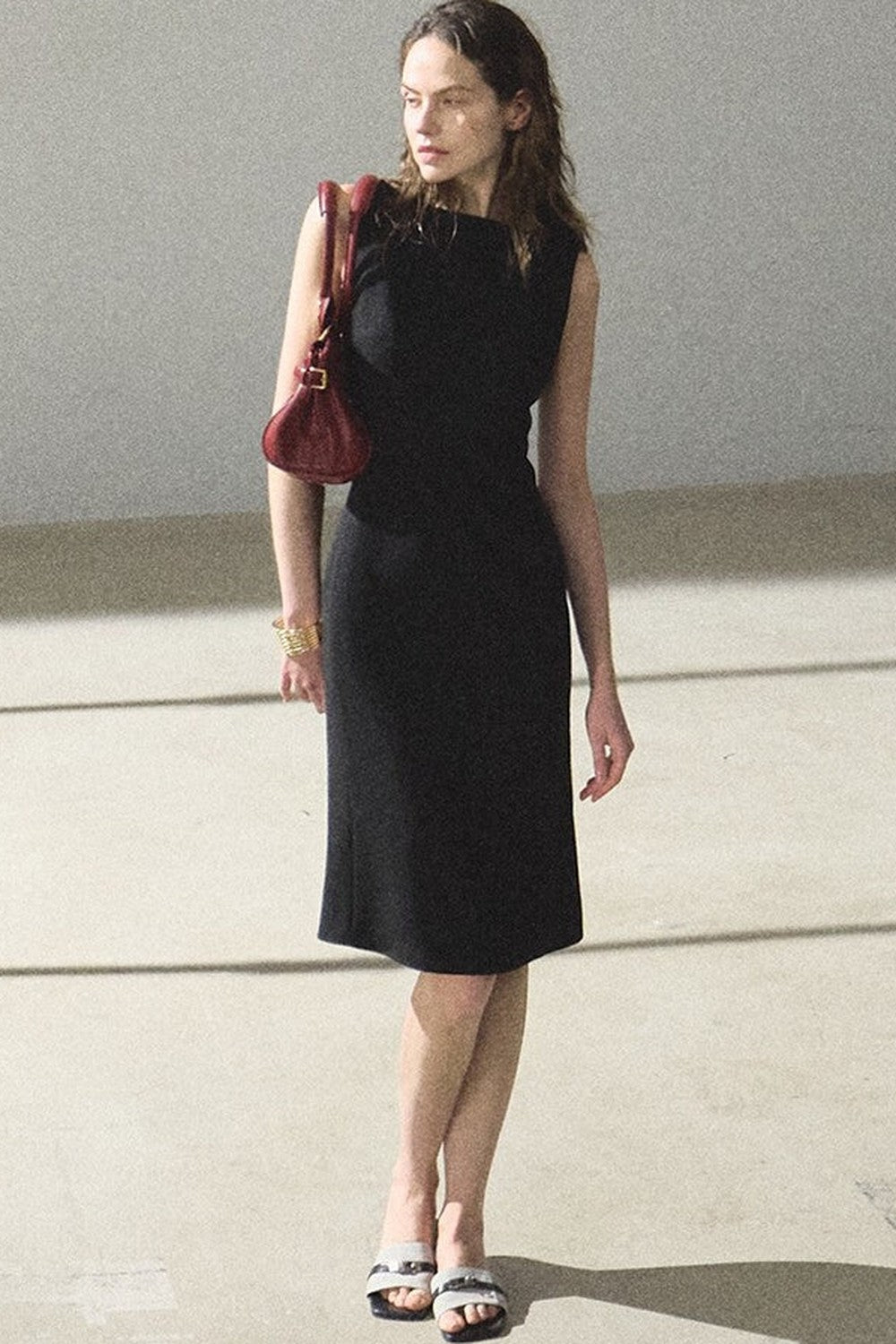 Acetate Black Tank Dress