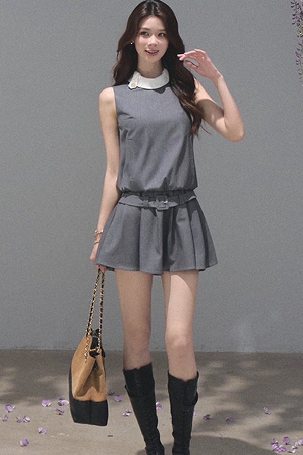 Stand Collar Jellyfish Dress