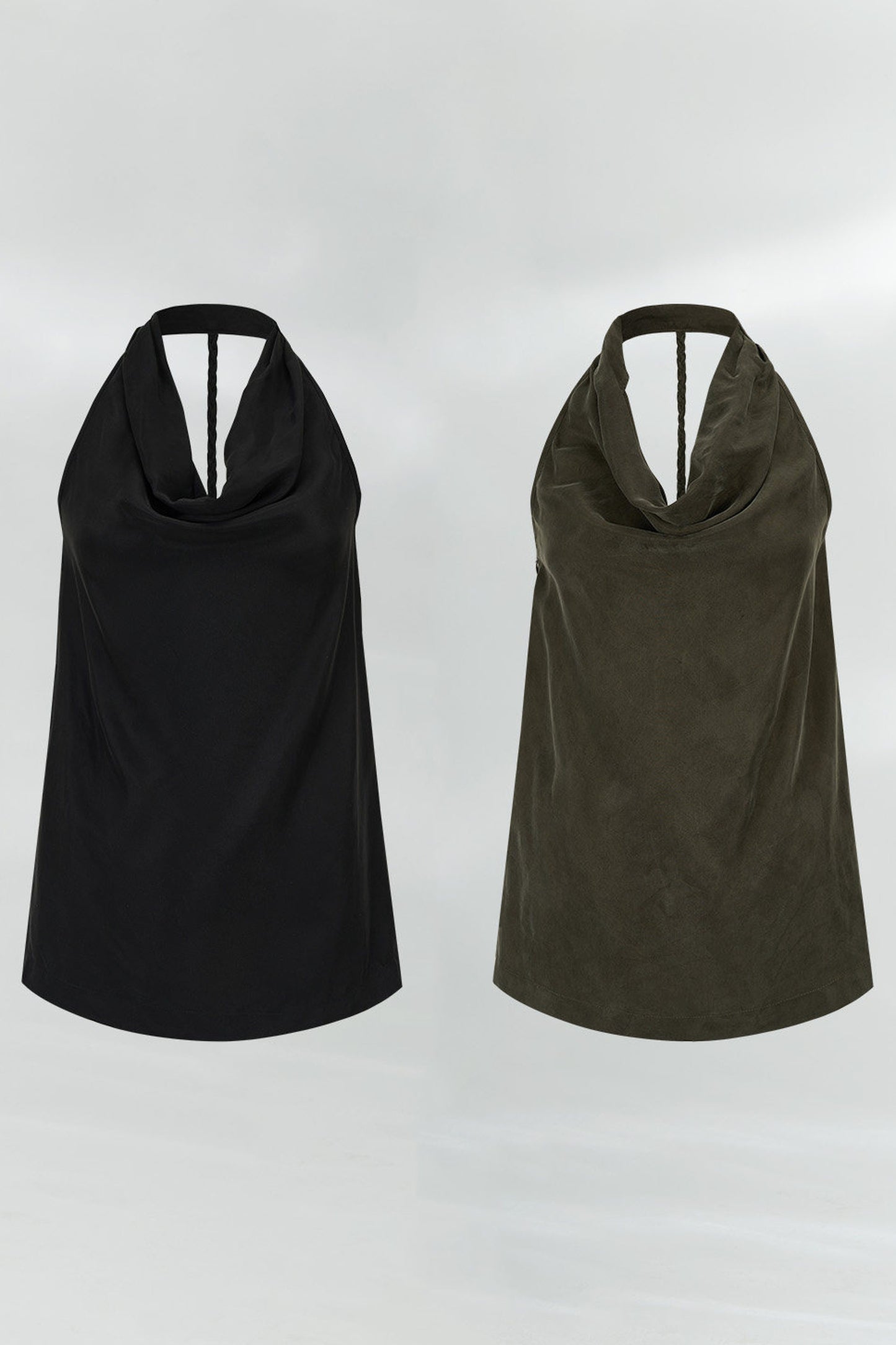 Fließendes Neckholder-Oberteil