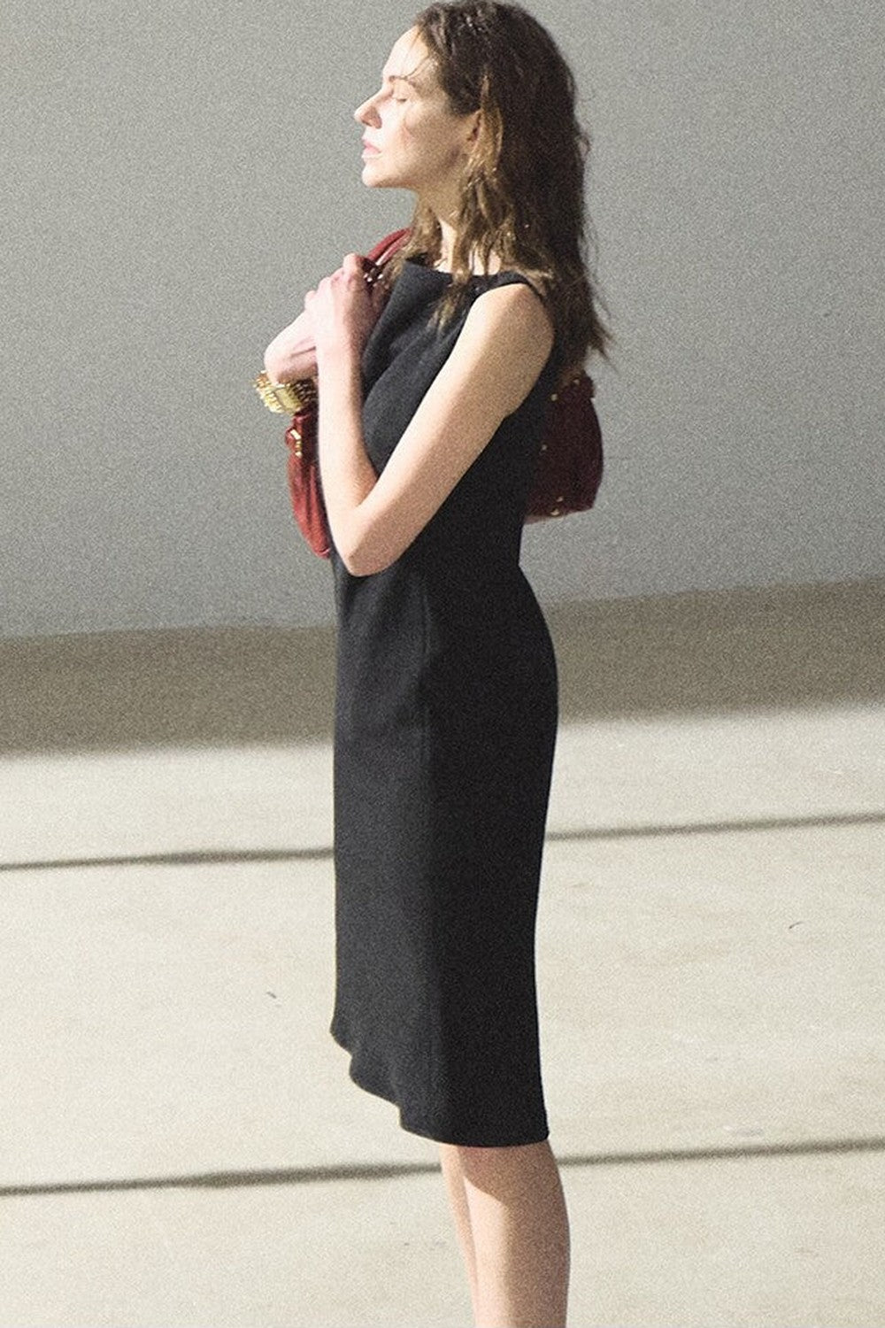 Acetate Black Tank Dress