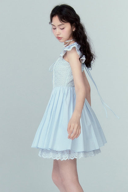 Jacquard Lace Patchwork Dress