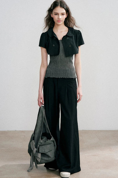 Pantaloni a vita alta fino a terra