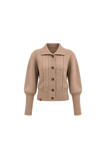 Knitted Jacket and Long A-Line Skirt Set-Up