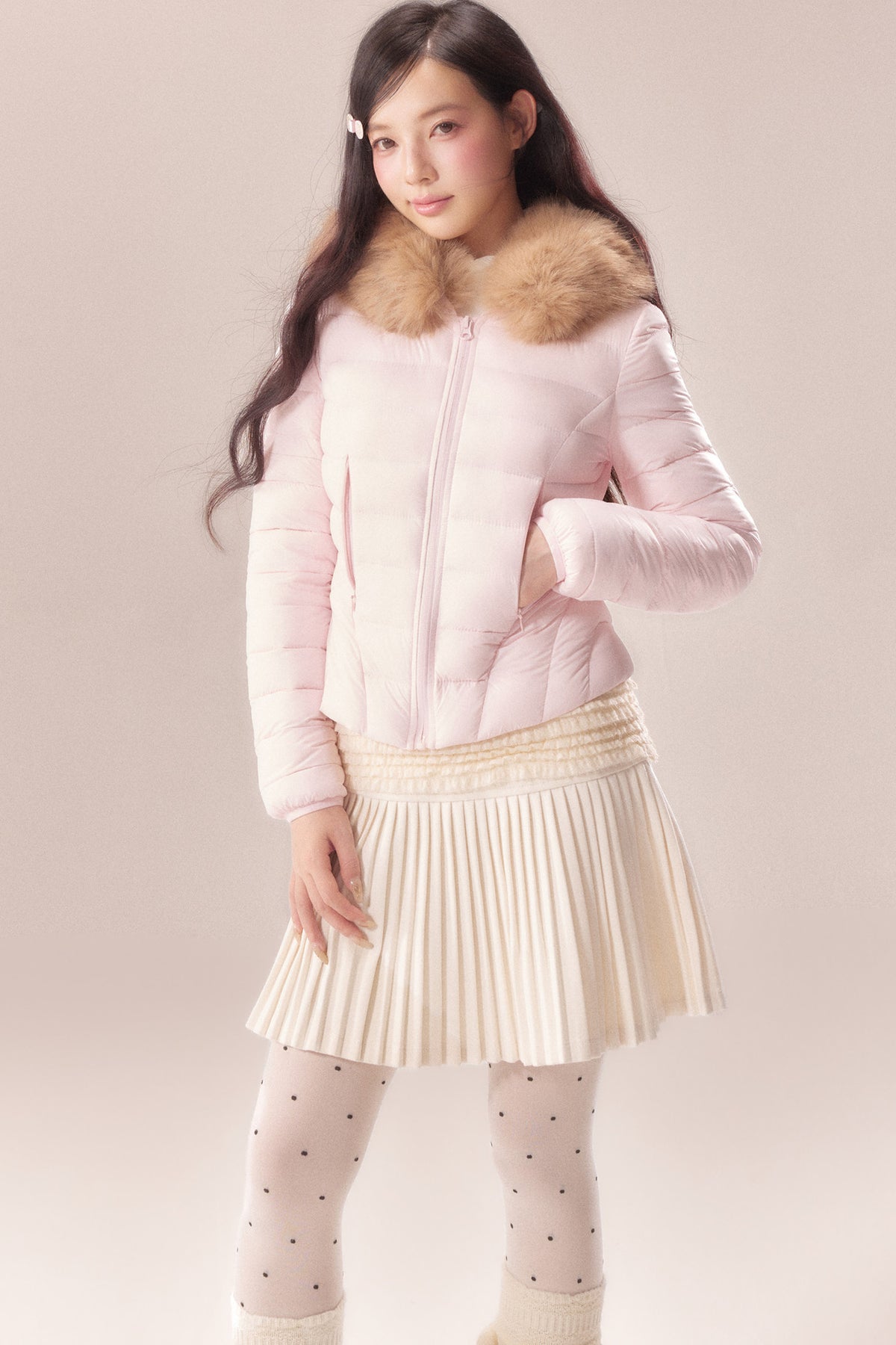 Fur Collar Short Down Jacket
