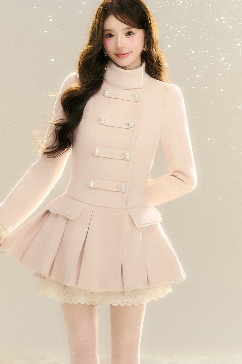 Chaebol Daughter Style Woolen Cape Coat