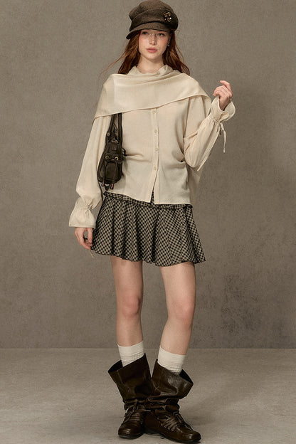 Beautiful and Relaxed Lyocell Cape Shirt