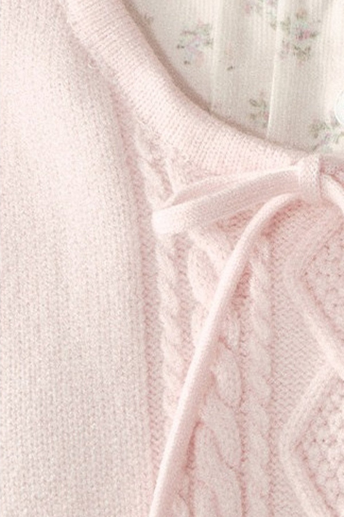 Floral Layered-Look Sweater