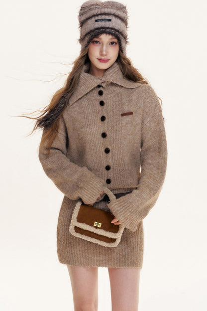 Long Sleeve Body-Hugging Knit Dress