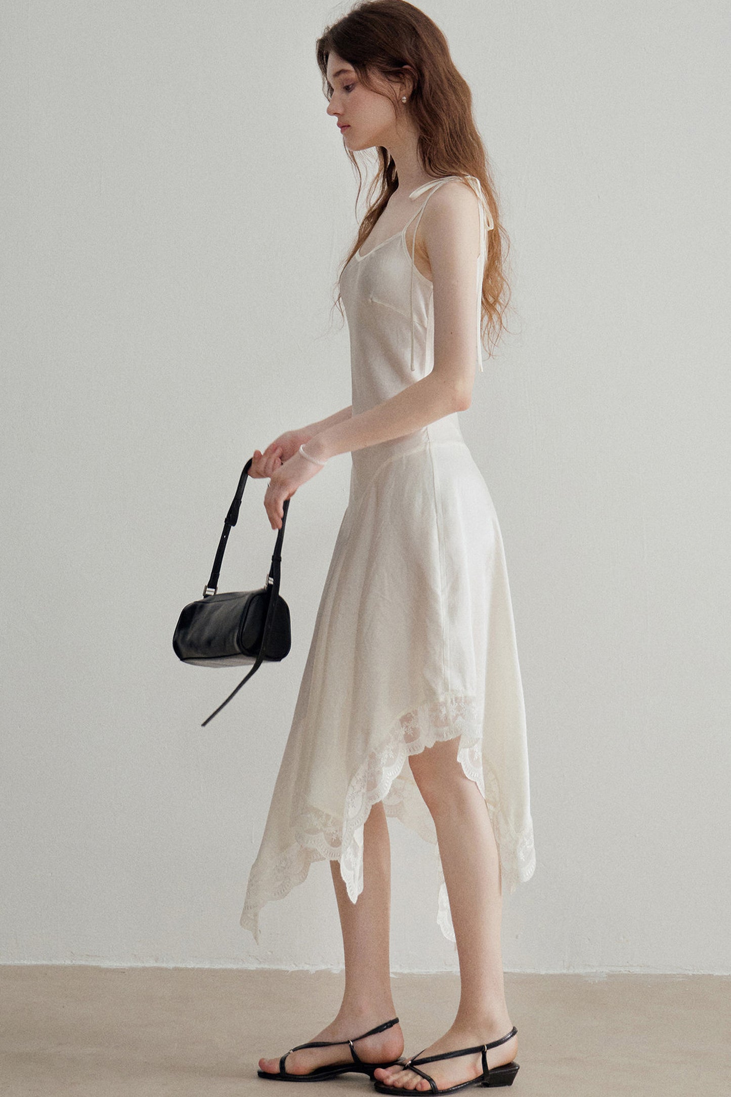 French Acetate Satin Slip Dress