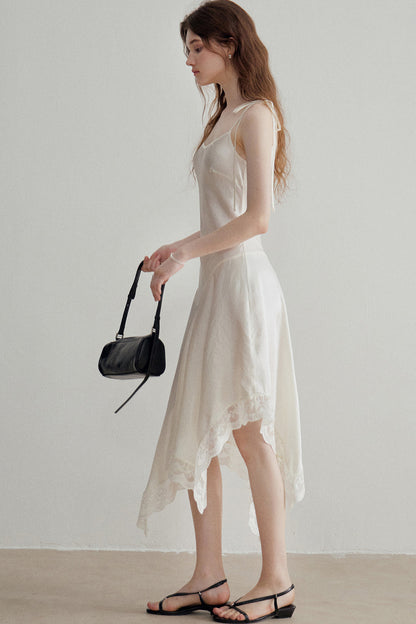 French Acetate Satin Slip Dress