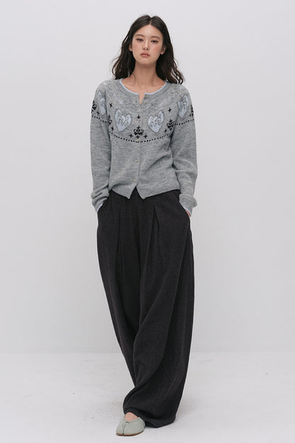Fair Isle Jacquard Cardigan