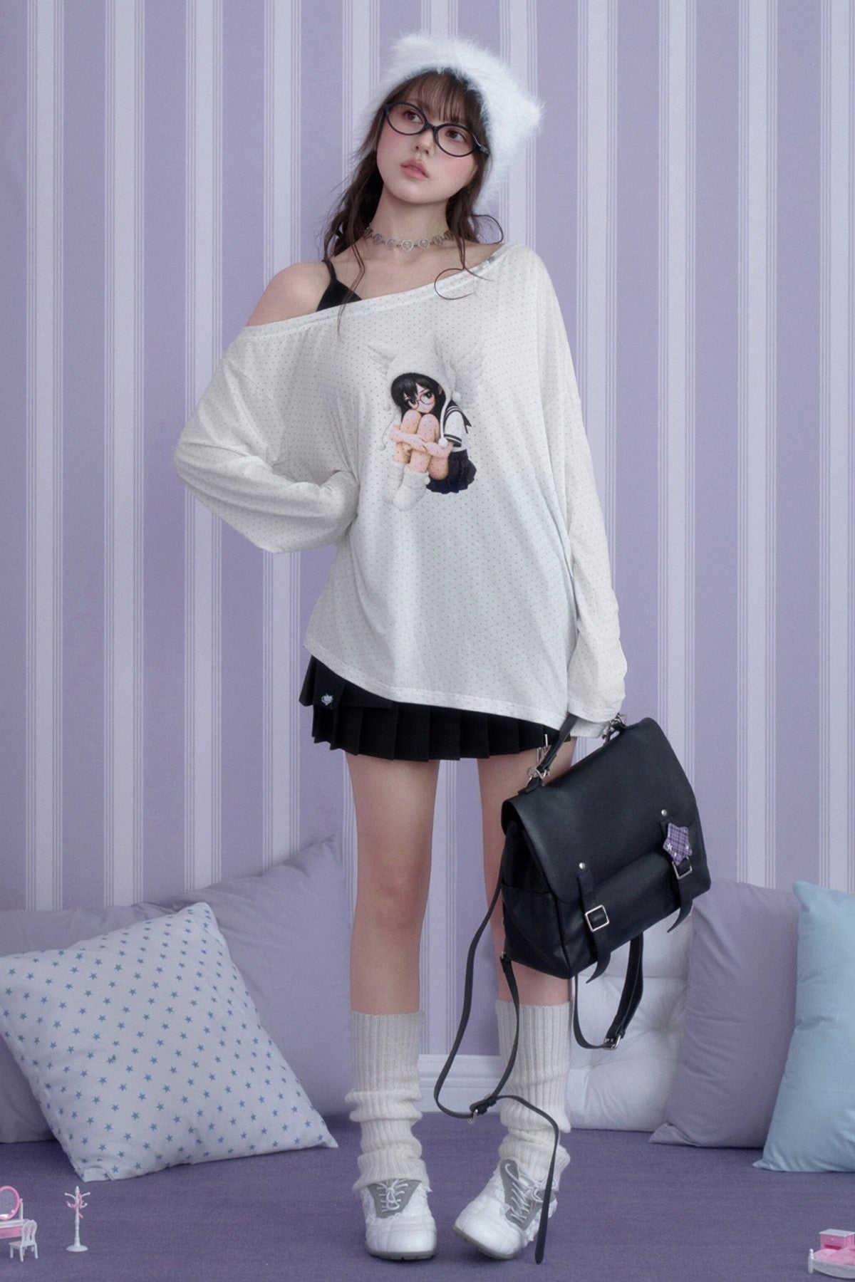 Star Sailor Angel Off-Shoulder T-Shirt