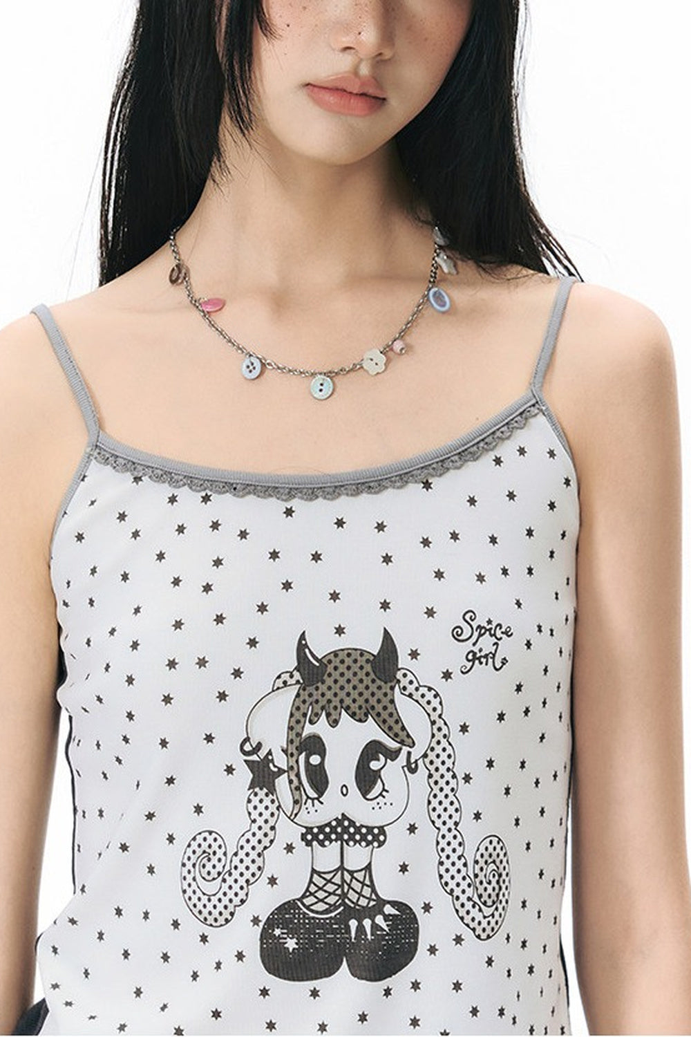 All-Over Print Color-Blocked Camisole