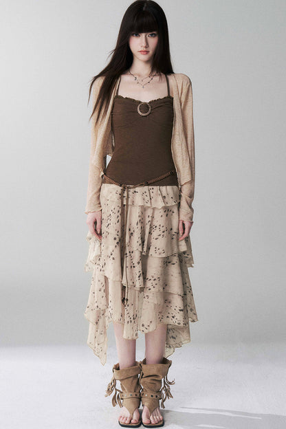 Lightweight Camisole Cardigan Set