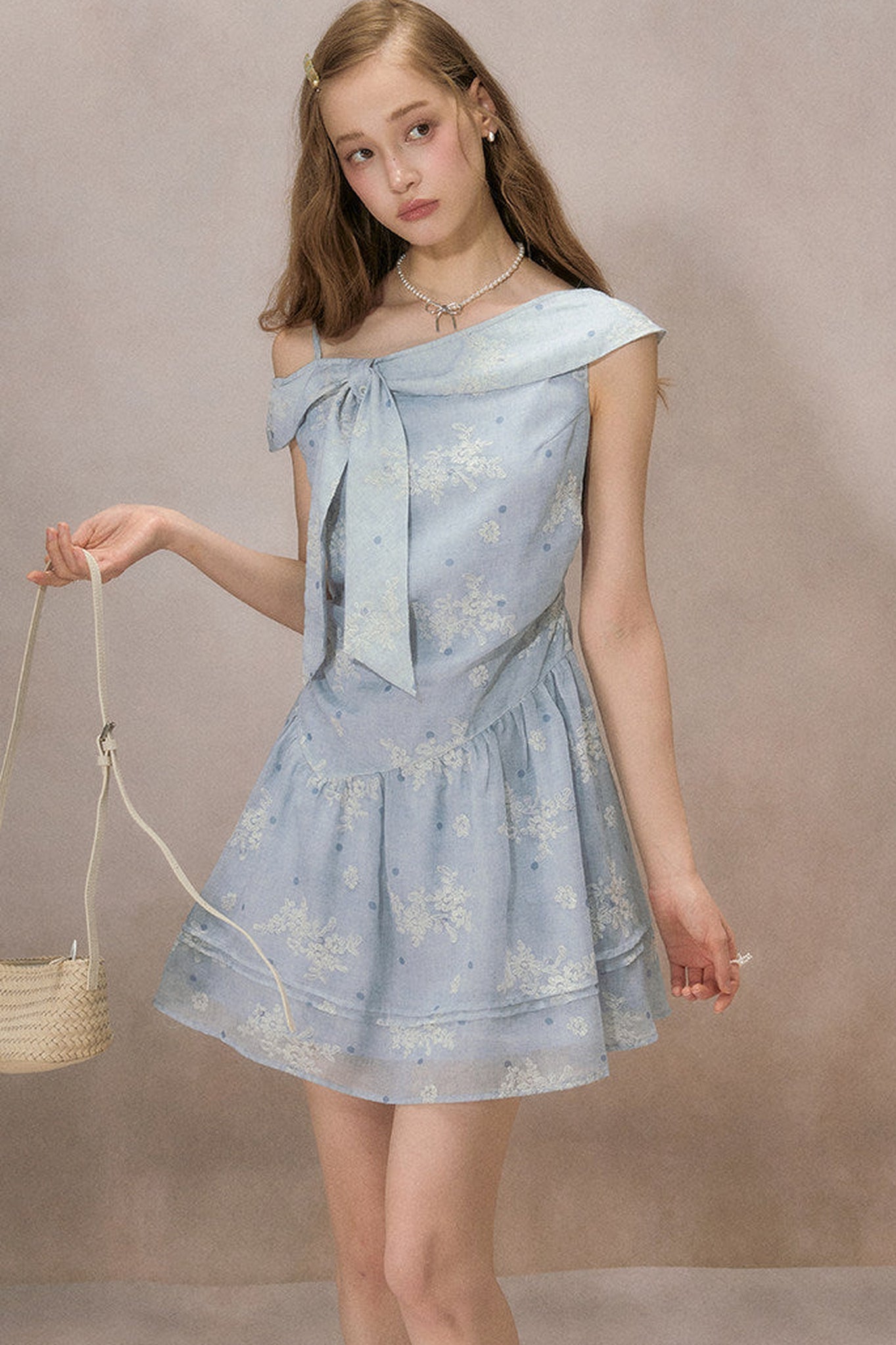 Lily Off-Shoulder Striped Dress