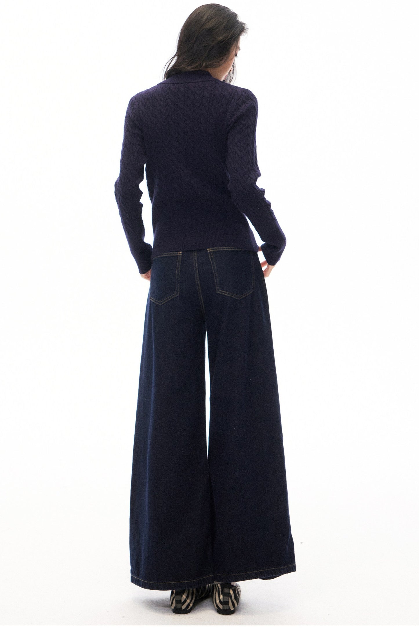 Long Sleeve Knitted Cardigan and Pants Set-Up