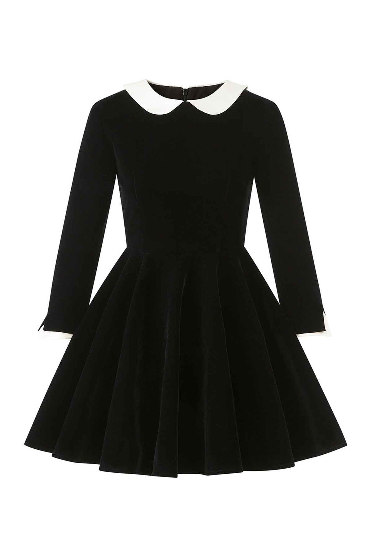Doll Collar Velvet Dress