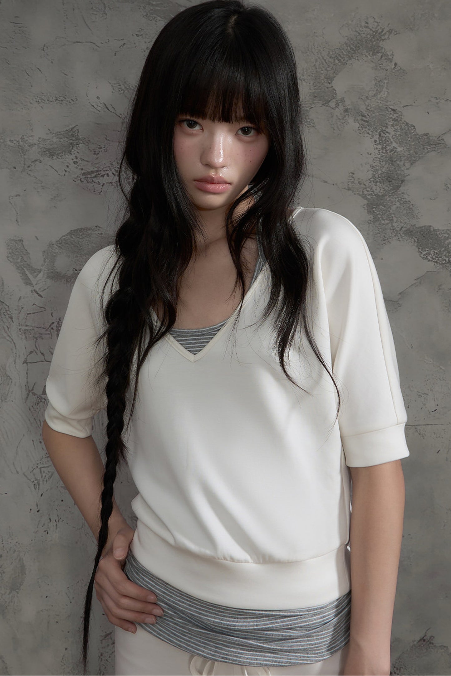 Striped Halterneck Camisole and Pants Set-Up