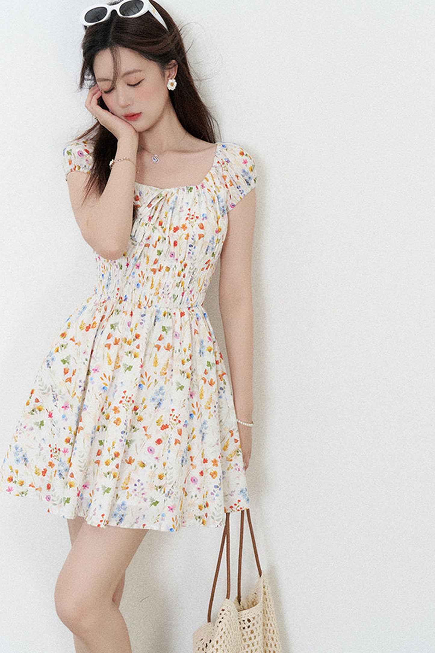 Floral Print A-Line Dress