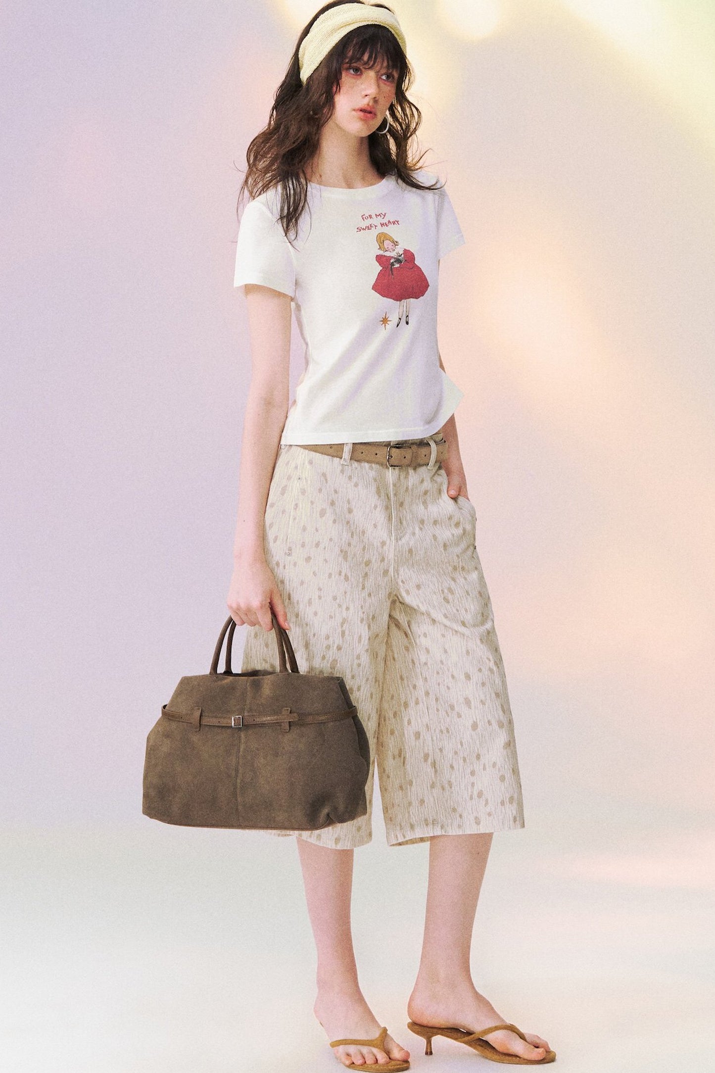 Spotted Deer Denim Pants